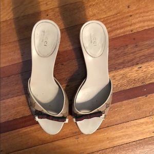 Authentic Gucci Logo Kitten Heels